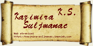 Kazimira Šuljmanac vizit kartica